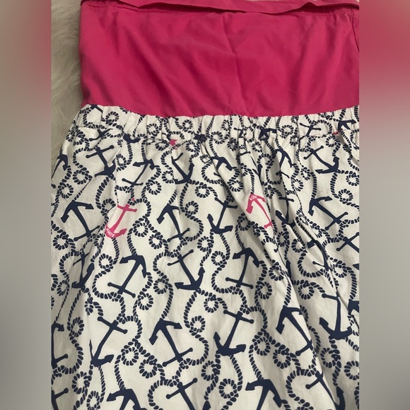 Lilly Pulitzer Nautical Strapless Dress XL - Picture 2 of 3